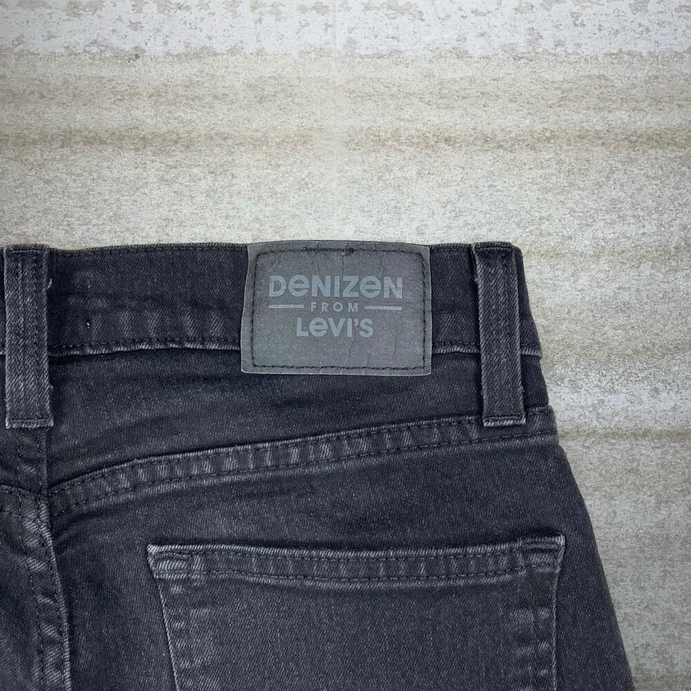 Vintage Y2K Levis Jeans 216 30x32 Slim Fit Jet Black Wash Denim Red Tab - Picture 4 of 6